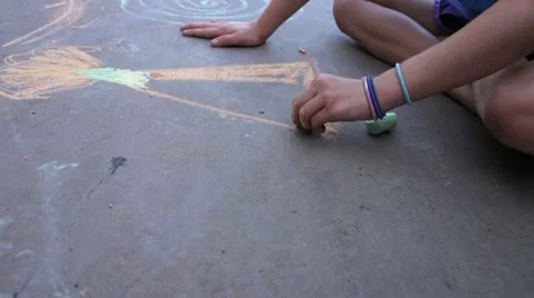 Chalk Drawing Stock Footage 11789302