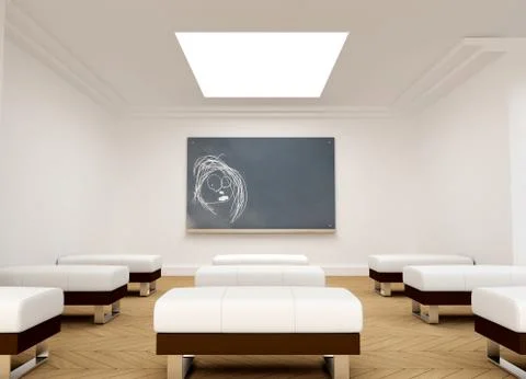 Chalk drawing on a lecture room Stock Illustration