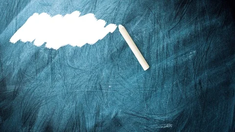 Chalk drawing white spot Stock Footage 113821512