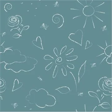 Chalk drawings Stock Illustration