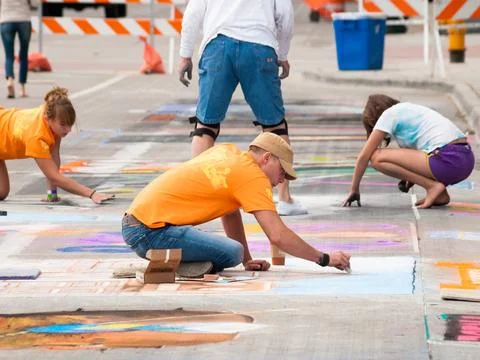 Chalk Drawings Stock Photos