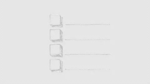 Chalk drawn empty priority list with horizontal lines for text Stock-Footage 334880209