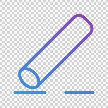 Chalk gradient icons. ideal for school, learning, and creative use Stock Illustration