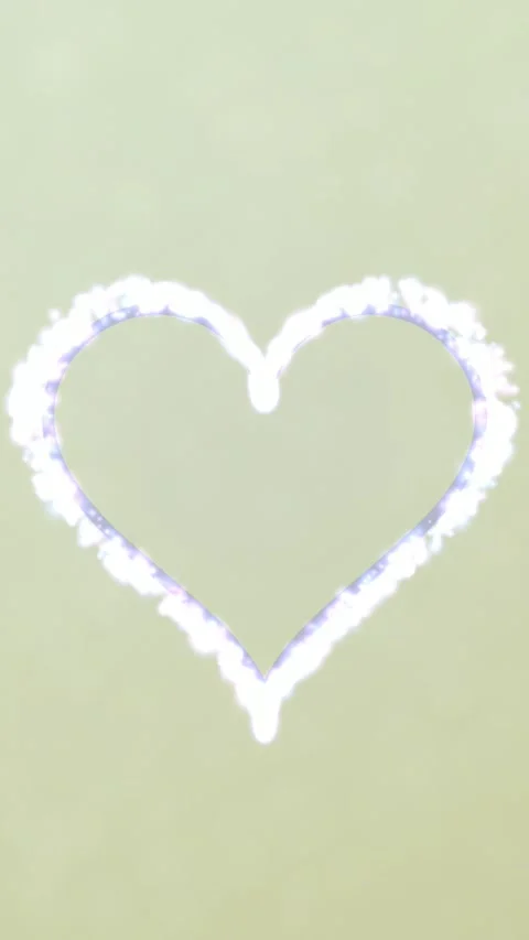 Chalk Heart Drawing on Ground Stock Footage 327942404