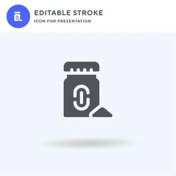 Chalk icon vector, filled flat sign, solid pictogram isolated on white, logo  Stock Illustration