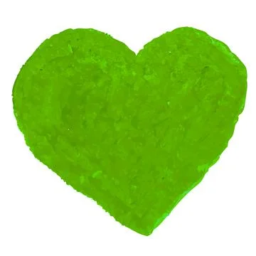 Chalk Illustration of heart shape Stock Illustration