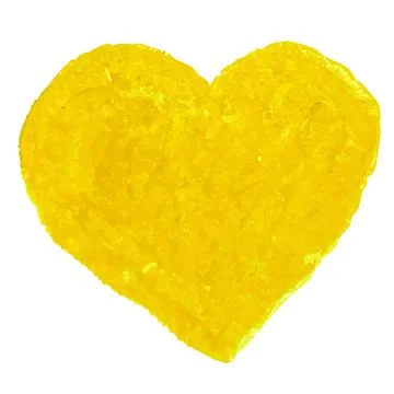 Chalk Illustration of heart shape Stock Illustration
