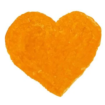 Chalk Illustration of heart shape Stock-Illustration