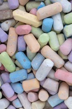Chalk of multiple colors Stock-Fotos