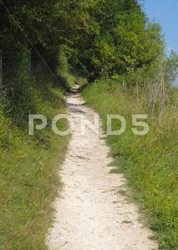 Chalk path Stock Photos