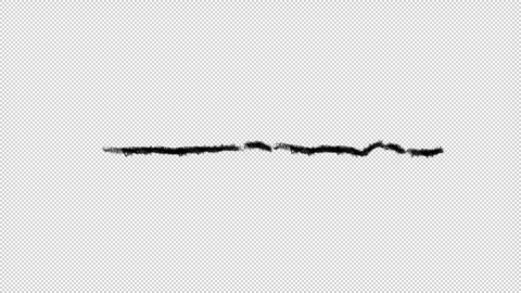Chalk Pencil Scribble Line Loop Transparent Stock Footage 319862575