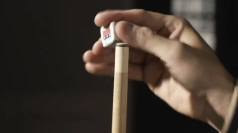 Chalk on que in 4k Stock Footage 106734147