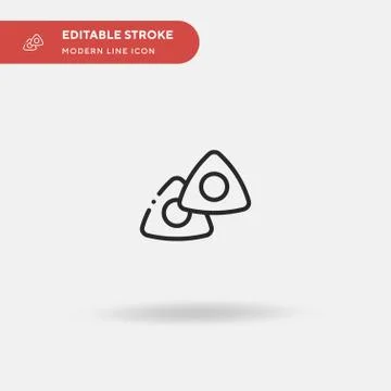 Chalk Simple vector icon. Illustration symbol design template for web mobile  Illustrazione stock