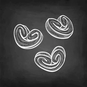 Chalk sketch of palmier. Stock-Illustration