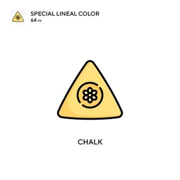 Chalk Special lineal color icon. Illustration symbol design template for web  Stock Illustration