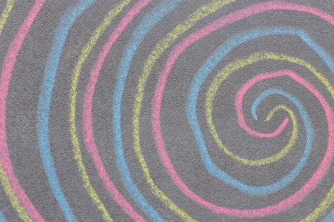 Chalk with spin cycle on chalkboard background 写真素材