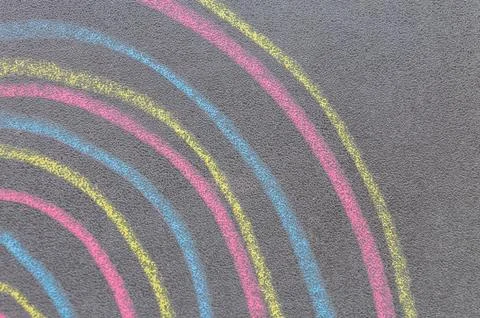 Chalk with spin cycle on chalkboard background Stockfoto's