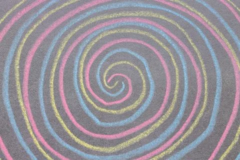 Chalk with spin cycle on chalkboard background Stock Photos