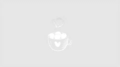 Chalk Style Hot Cocoa with Marshmallows &amp; Heart-Shaped Steam on Brown Chalkboard Stock Footage 319931585