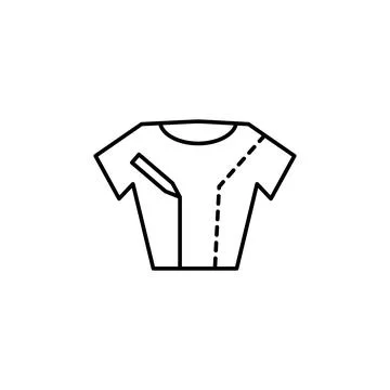 Chalk, t shit icon. Simple line, outline vector elements of tailor for ui and ux Illustrazione stock