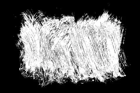 Chalk texture scribble isolated on black background Stock Illustration