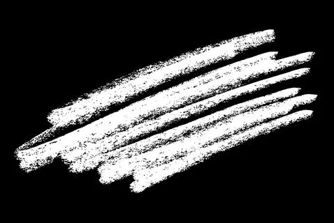 Chalk white texture on black background Stock Illustration