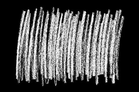 Chalk white texture on black background Stock Illustration