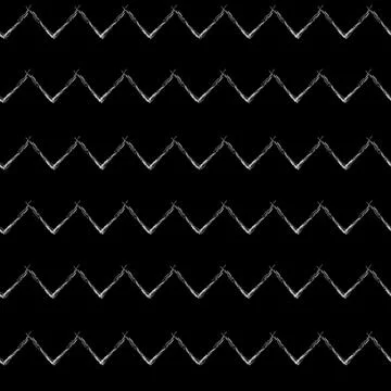 Chalk zigzag Stock Illustration