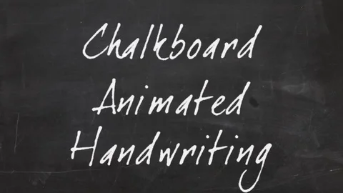 Chalkboard-Animated-Handwriting Stock After Effects