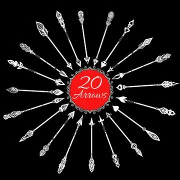 Chalkboard Arrows Set イラスト素材