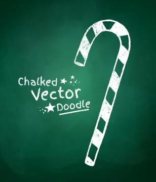 Chalkboard drawing of candy Stock Illustration