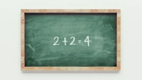 Chalkboard drawing Illustrazione stock