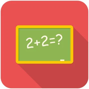 Chalkboard icon Stock Illustration