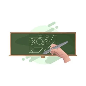 Chalkboard Illustration Stock Illustration