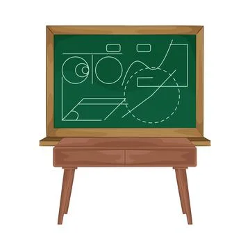 Chalkboard Illustration Stock Illustration