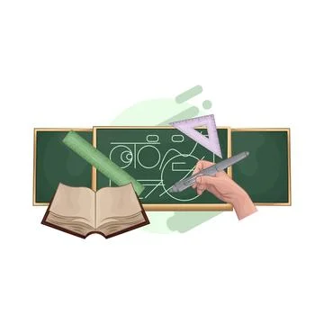 Chalkboard Illustration Stock Illustration