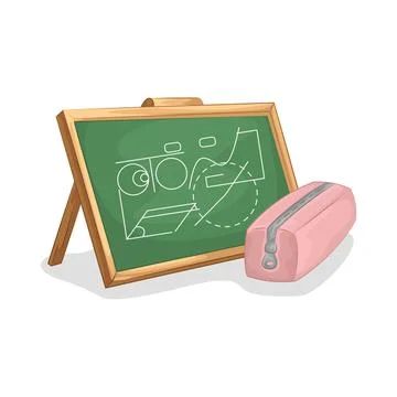 Chalkboard Illustration Stock Illustration