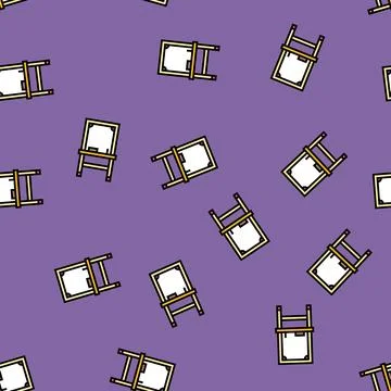 Chalkboard kid bedroom vector seamless pattern Stock Illustration