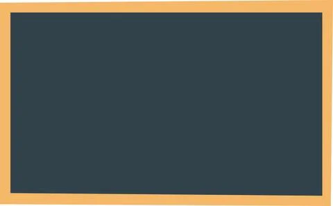 Chalkboard With Light Wood Frame Stock Illustration