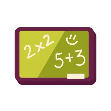 Chalkboard with math class Stock Illustration