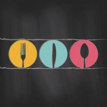 Chalkboard menu Stock Illustration