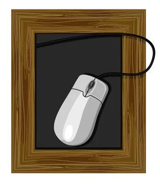 Chalkboard mouse. Stock Illustration