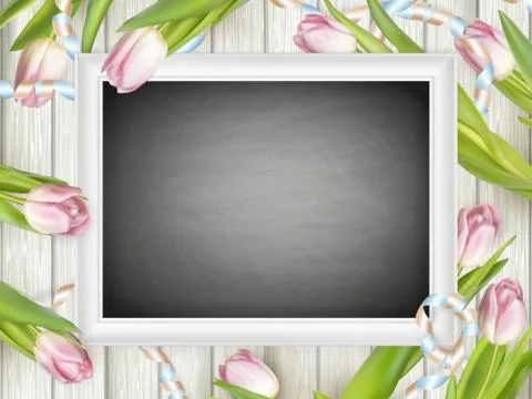 Chalkboard with place for text. EPS 10 Stock Illustration