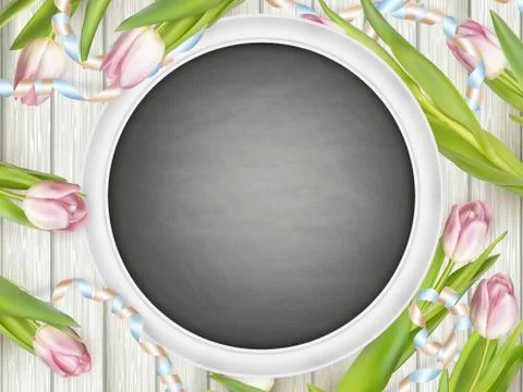 Chalkboard with place for text. EPS 10 Stock Illustration