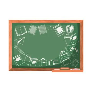 Chalkboard school isolated icon vector illustration イラスト素材