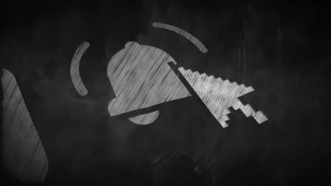 Chalkboard Sketched Like Subscribe Ring Bell Dynamic Stock Footage 288025160