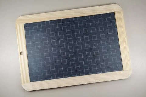 Chalkboard slate with grid pattern Stock Photos