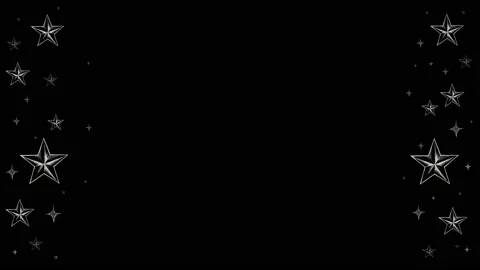 Chalkboard stars frame Stock Footage 167873108