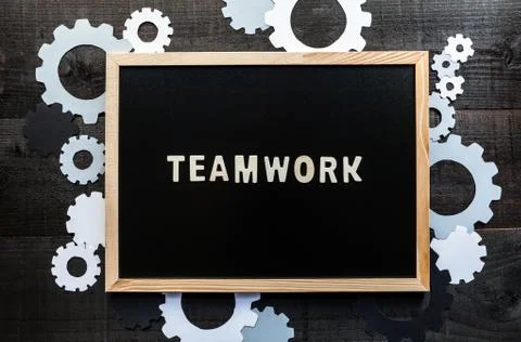 Chalkboard teamwork concept Stock Photos