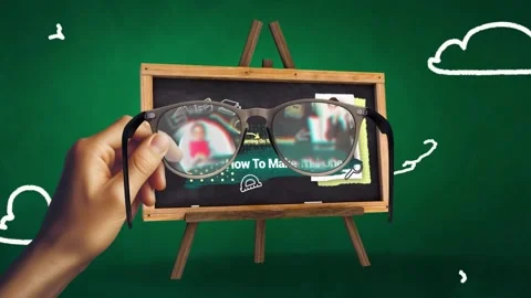 Chalkboard Title Logo Intro Stock After Effects